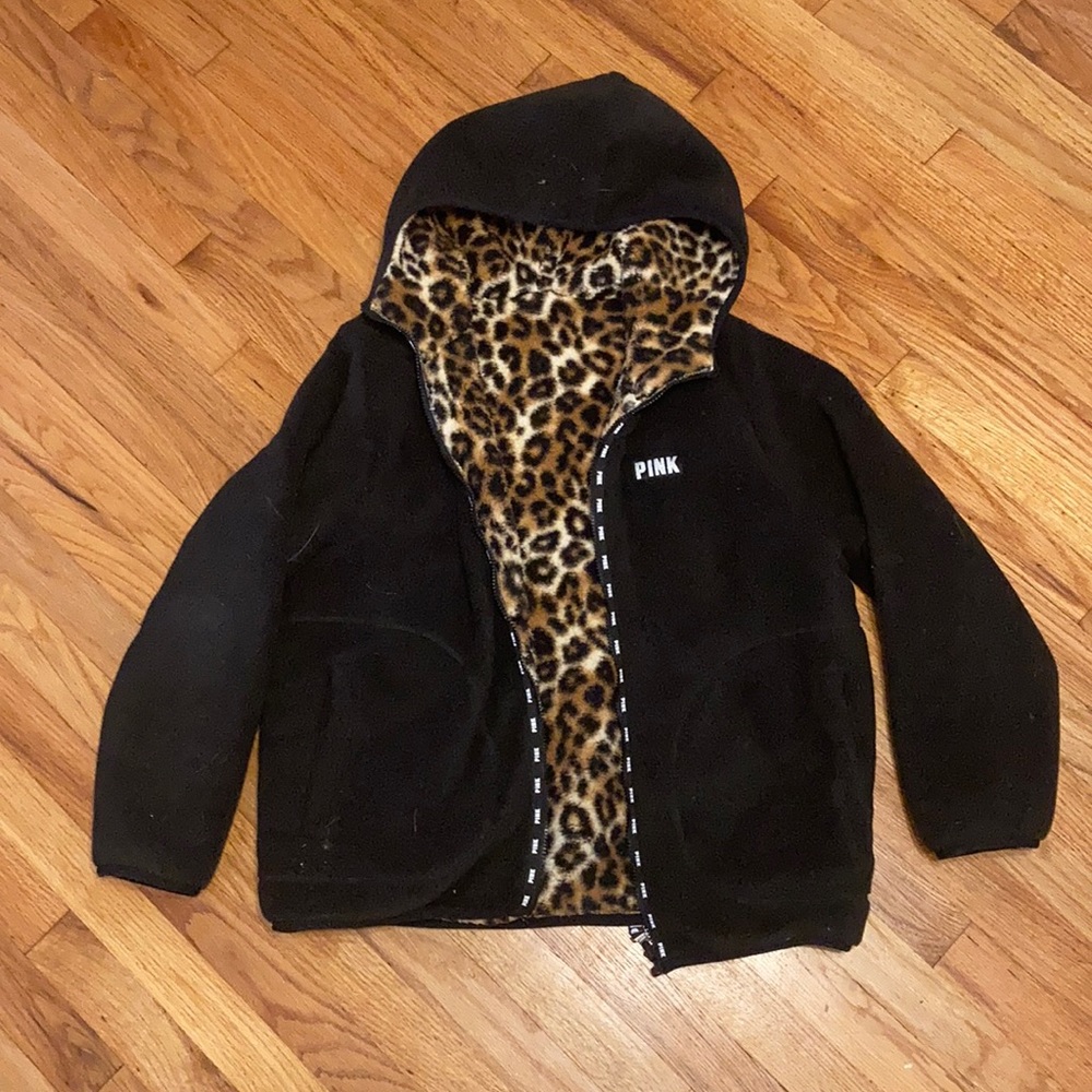 Reversible cheetah print PINK jacket